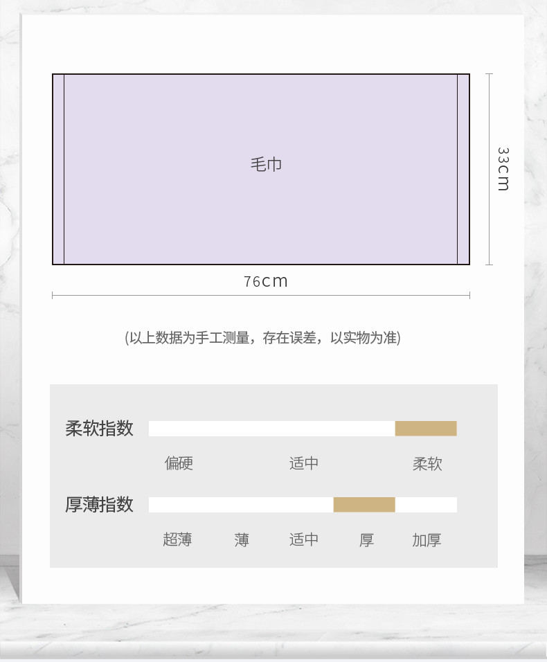 洁丽雅 浪漫薰衣草纯棉吸水柔软情侣家用洗脸巾毛巾34*75cm  4条装