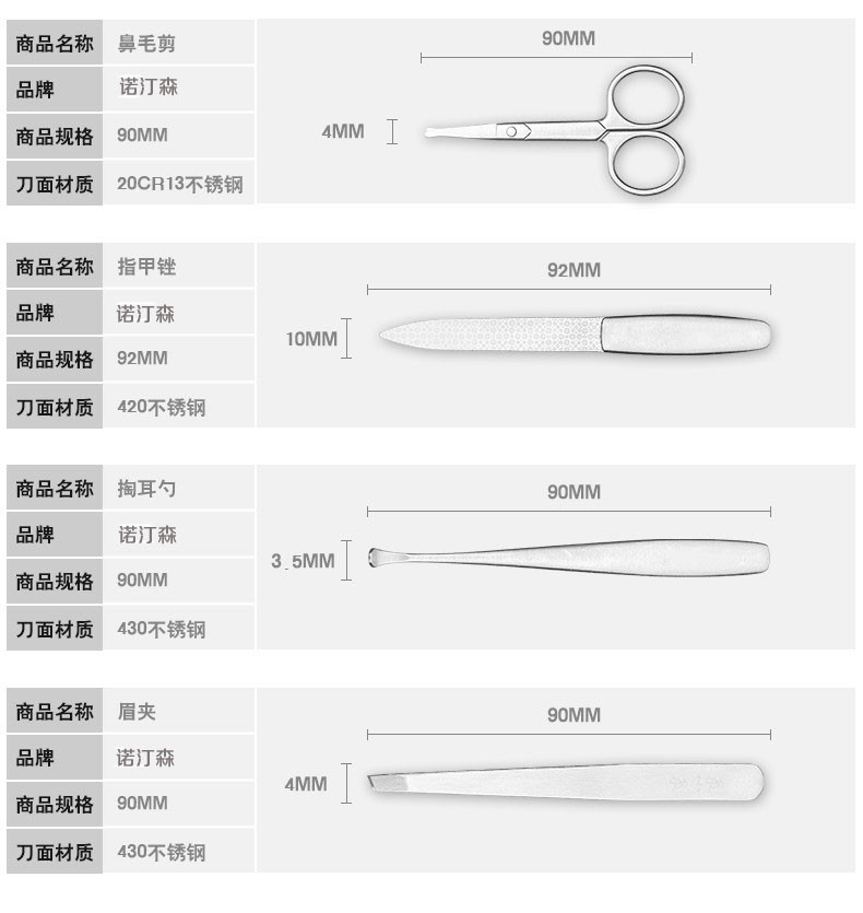 张小泉(Zhang Xiao Quan) 虞美人七件套指甲钳套装 指甲剪指甲钳修容组合修甲美护工具礼物