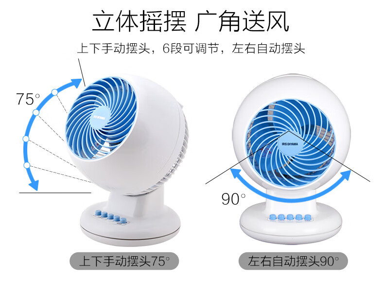 爱丽思 电风扇 空气循环扇 家用风扇PCF－M15C