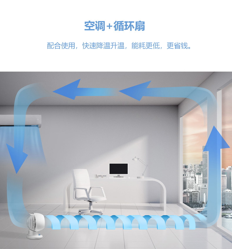 爱丽思 电风扇 空气循环扇 家用风扇PCF－M18C