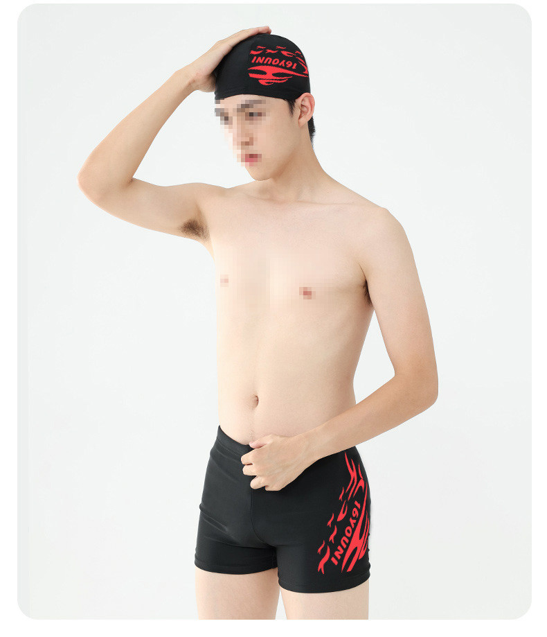 行科  泳裤男防尴尬男士泳裤平角夏季套装速干大码专业游泳装备