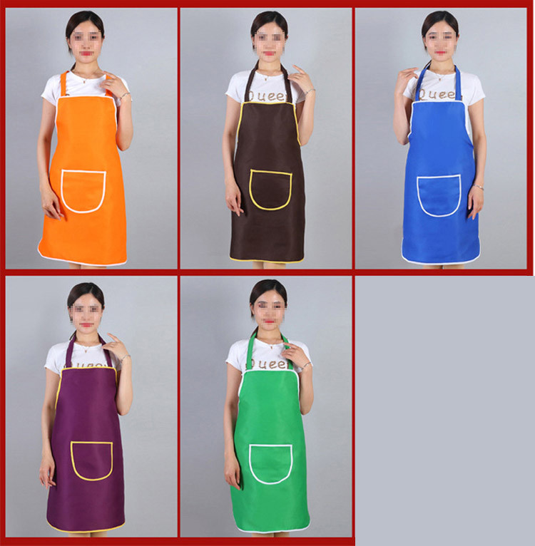 行科  围裙防水家用厨房工作围裙围布 颜色随机 2条 独立包装