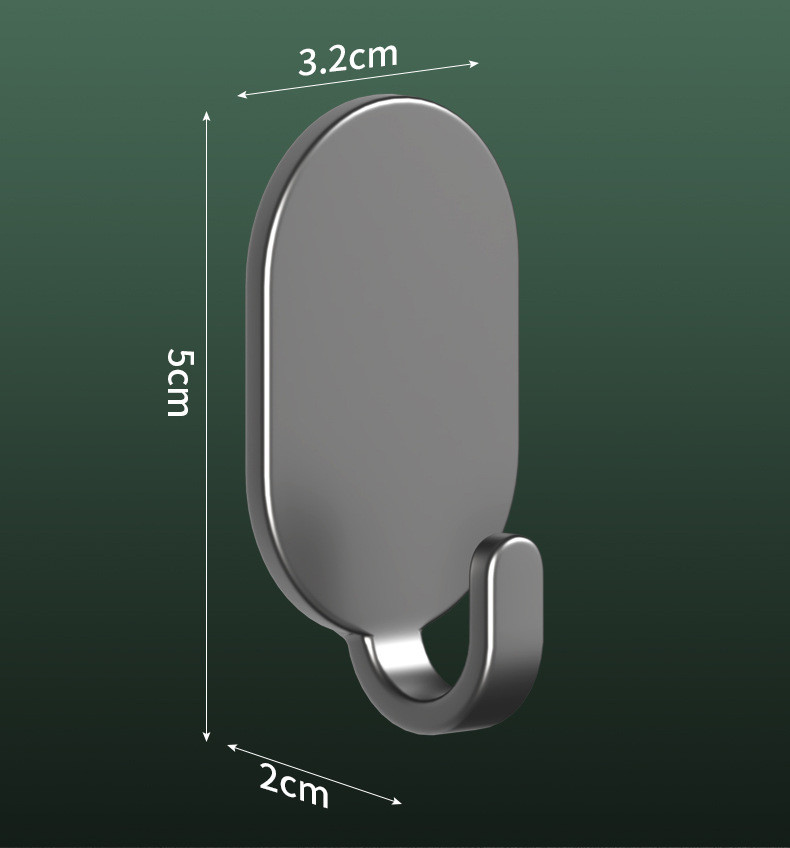 行科  碳钢挂钩强力粘胶免打孔厨房门后壁挂无痕贴墙面粘钩