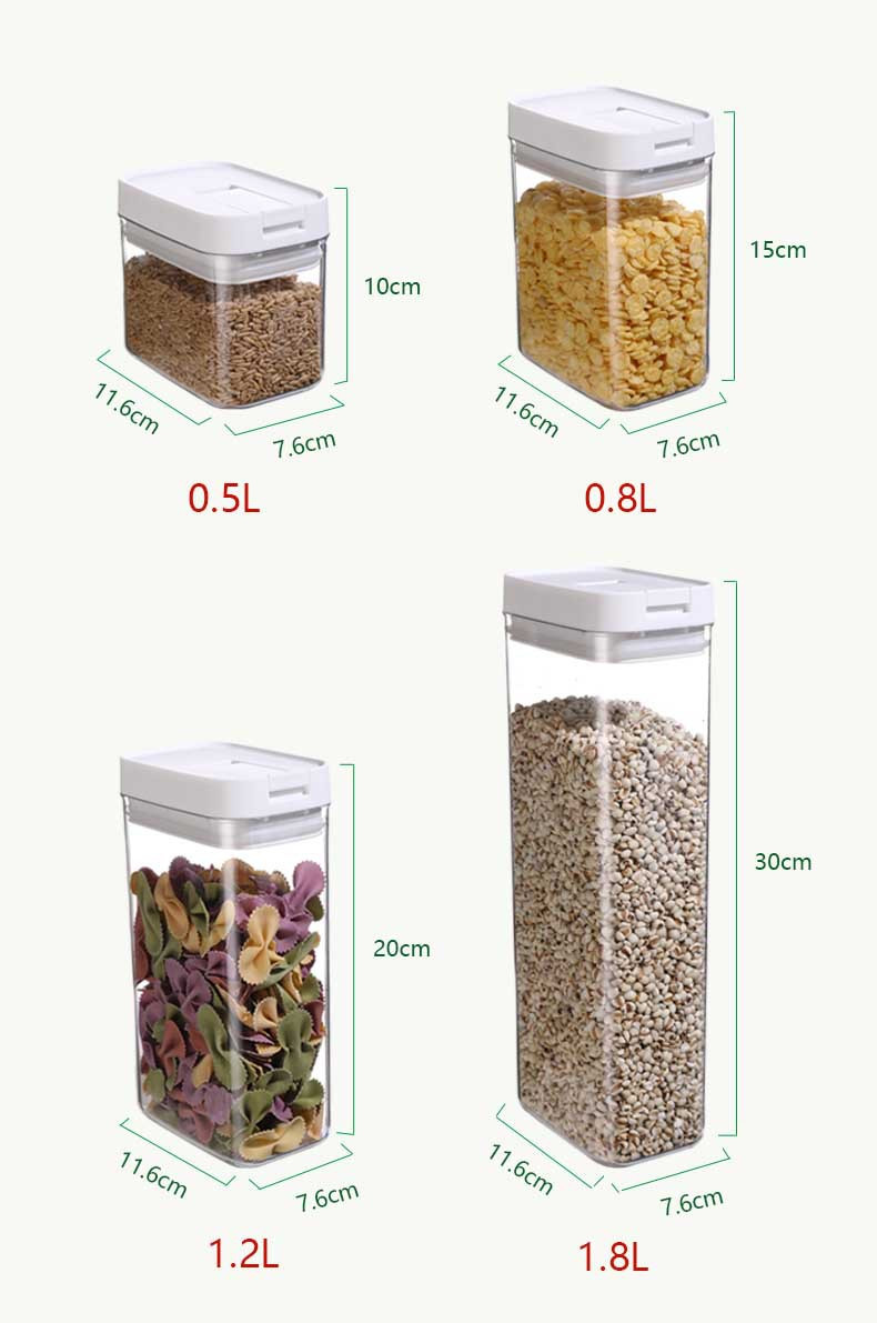 行科  五谷杂粮密封盒干货收纳盒粮食谷物食品储存储物罐保鲜密封罐