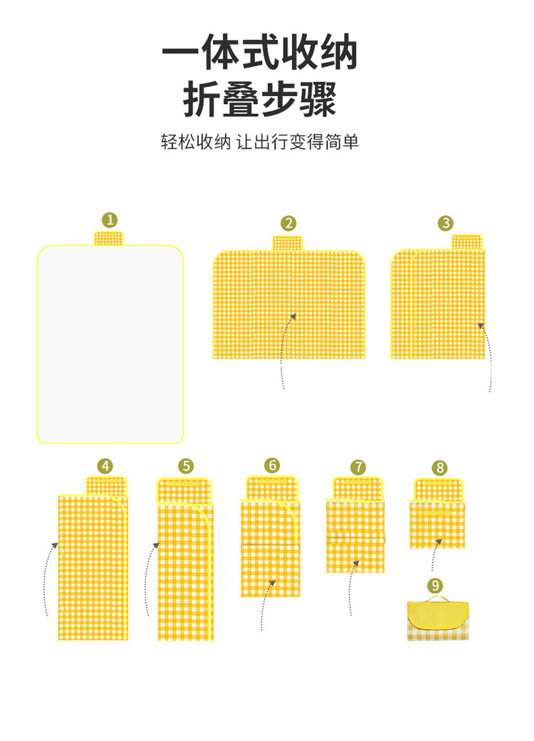 行科 牛津布野餐垫防潮垫野餐布户外用品便携防水野炊郊游帐篷垫