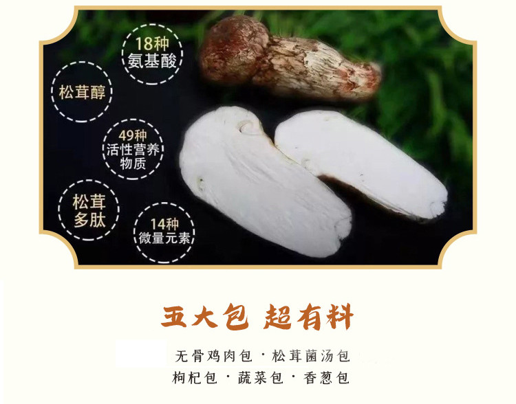 多吉扎森 松茸 【邮政溯源直播间】【西藏林芝】 松茸汤面 212g