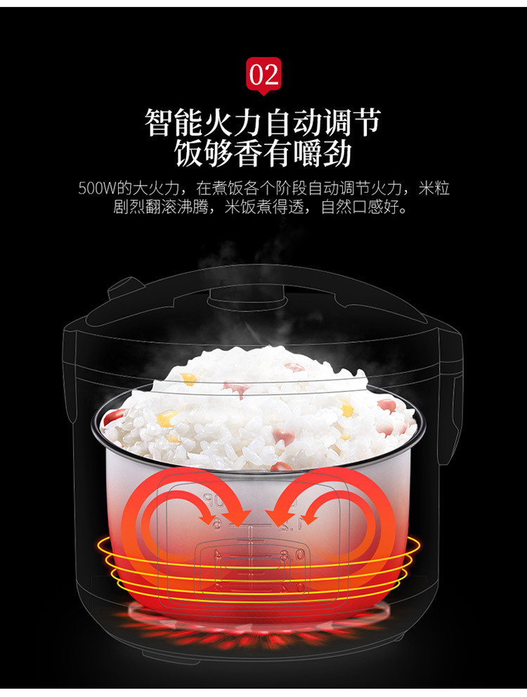 金正/NINTAUS 电饭煲3L/升 迷你家用电饭煲 宿舍小型电饭锅  JZFB-302D