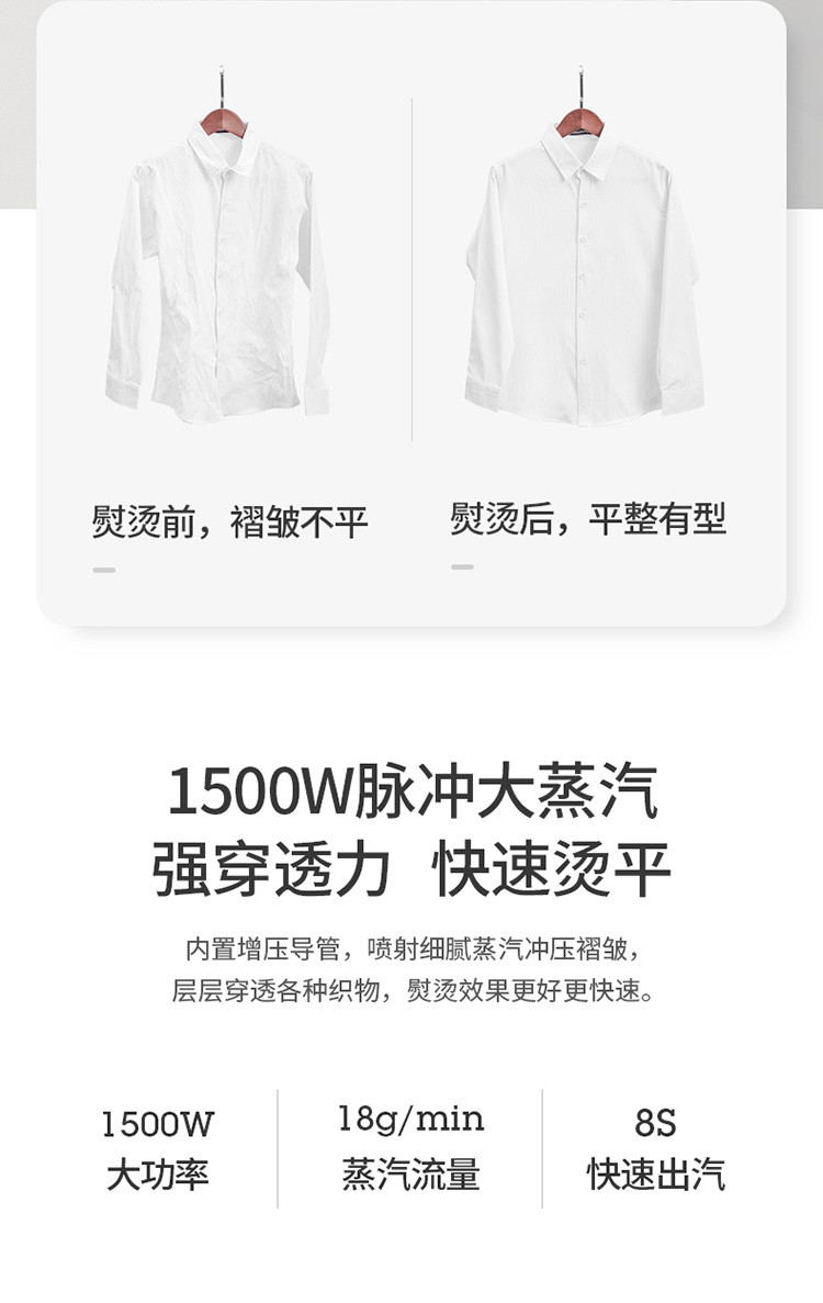 金正/NINTAUS 手持挂烫机JZG-G2113 家用蒸汽小型迷你便携式熨斗 旅行熨衣机熨烫机