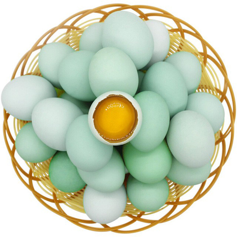 生态散养绿壳鸡蛋土鸡蛋无污染吃自家种的粮食 30枚