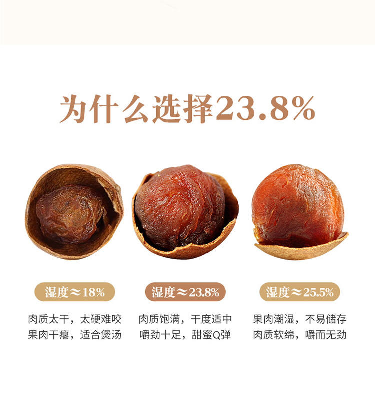 【扶贫助农】5A桂圆干500g/2袋 莆田特产龙眼干新货非特级非无核桂圆肉龙眼肉干