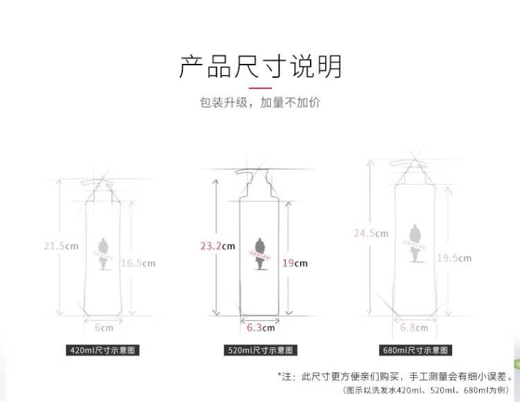 阿道夫洗发水护发素2件套（洗发水520ml+护发素310ml）送7样