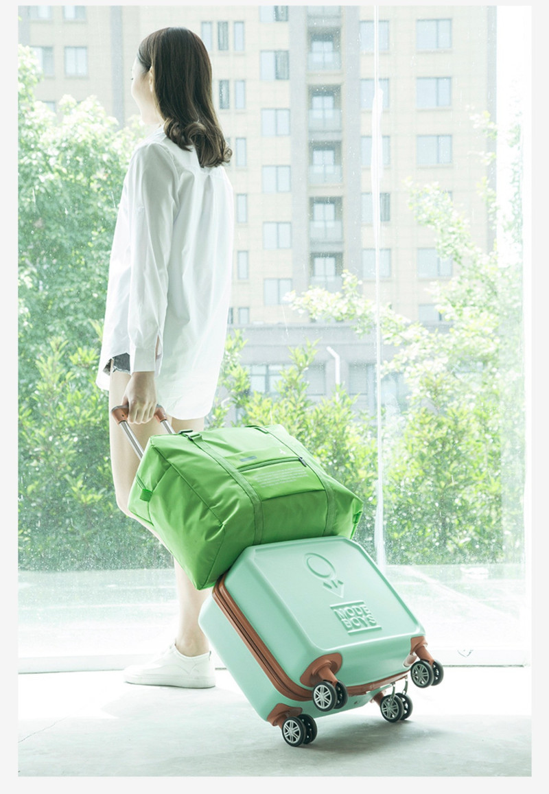  旅行收纳袋大容量便携出差手提袋可折叠衣物整理旅游拉杆箱行李包