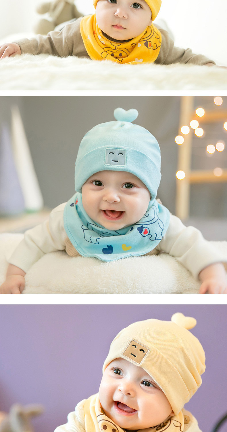 婴儿帽子秋冬6-18个宝宝月护囟门帽宝宝新生婴儿帽子初生胎帽春秋天