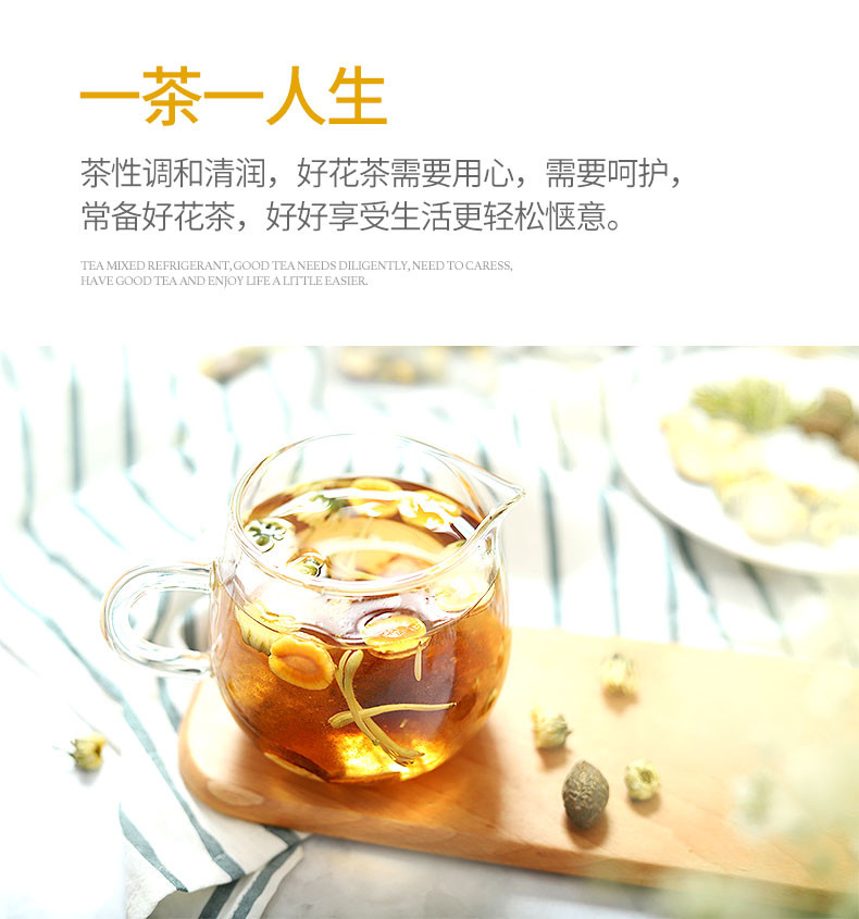  金银花菊花胖大海養生茶包罗汉果花茶咽炎甘草散装组合凉茶泡茶水