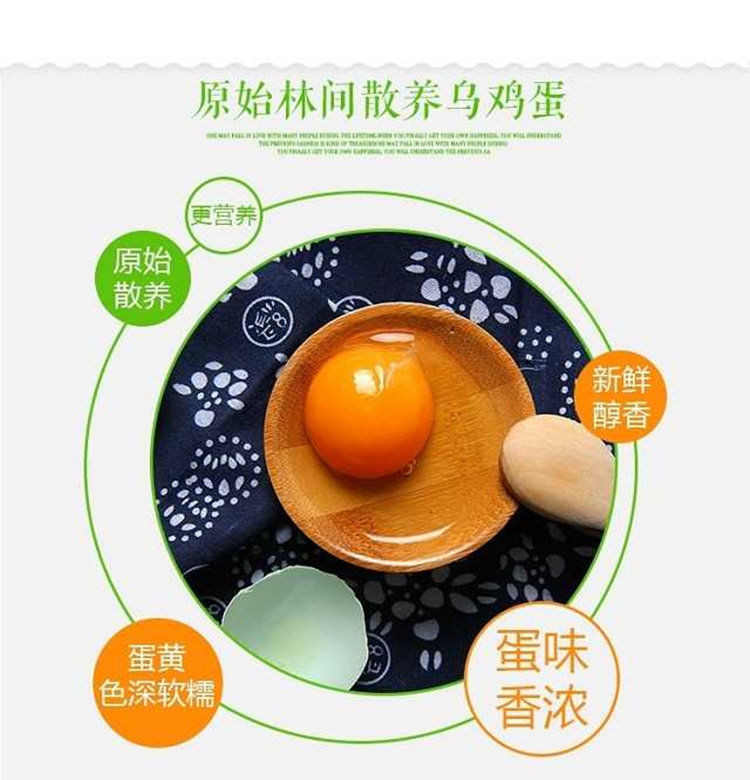 舌尖上的玉食 新鲜乌鸡蛋绿壳蛋30枚包邮破损包赔 20-60枚可选