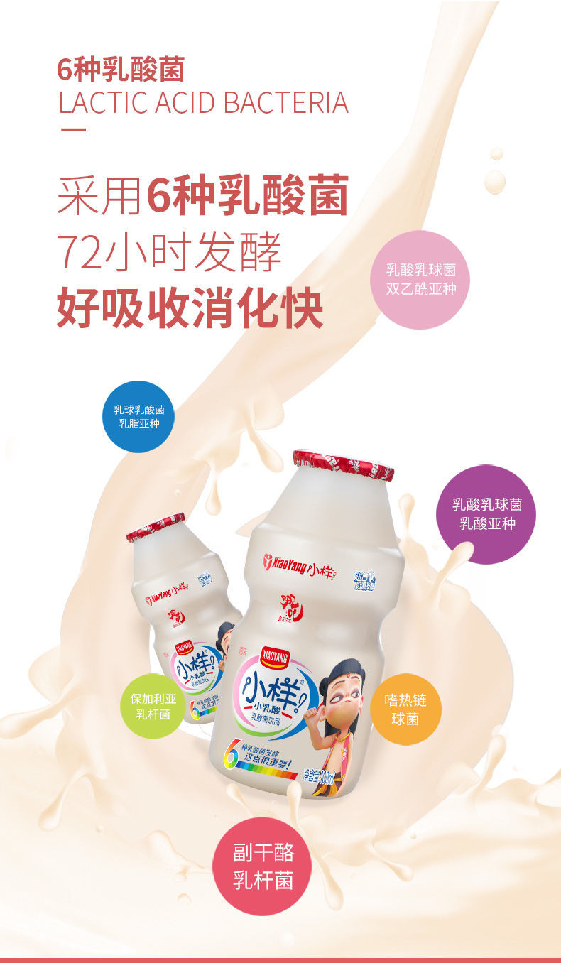 3月新日期小样乳酸菌饮料20瓶儿童酸牛奶整箱批发早餐奶营养饮料