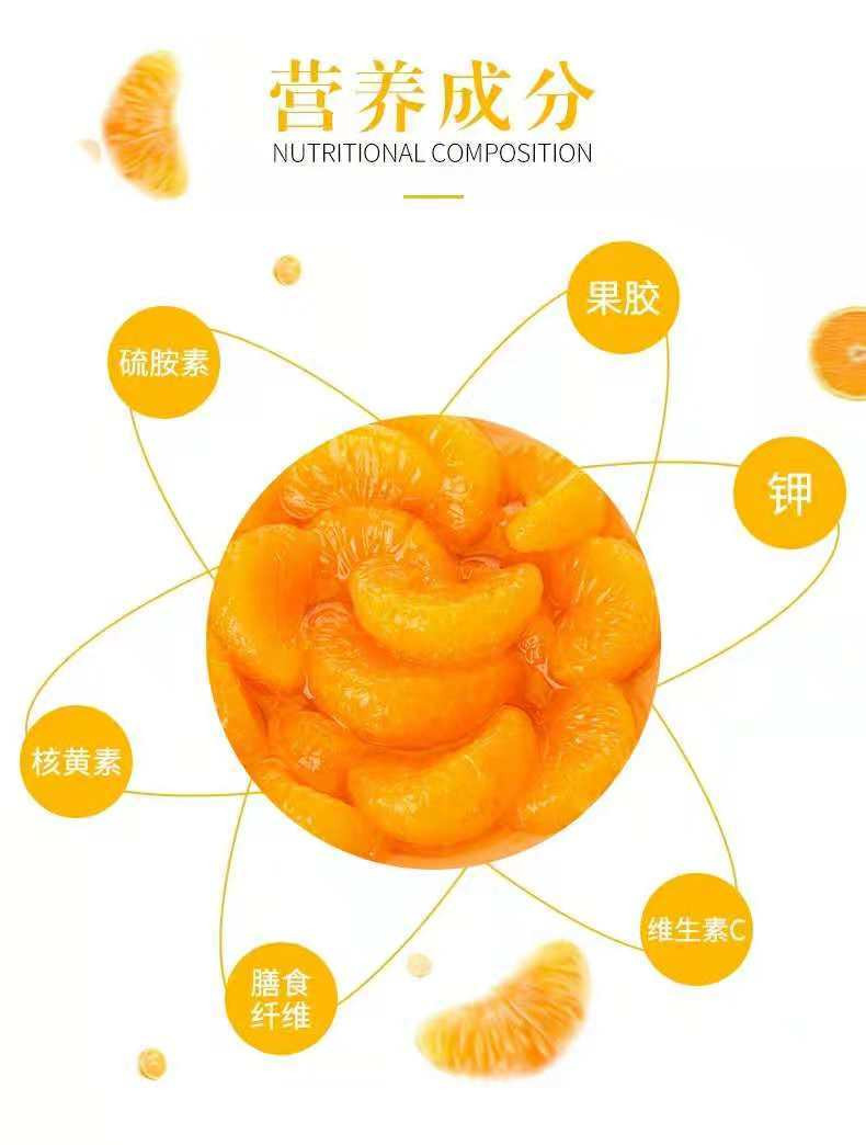 【赔钱冲量】6瓶装*248g新鲜水果橘子罐头玻璃瓶装罐头