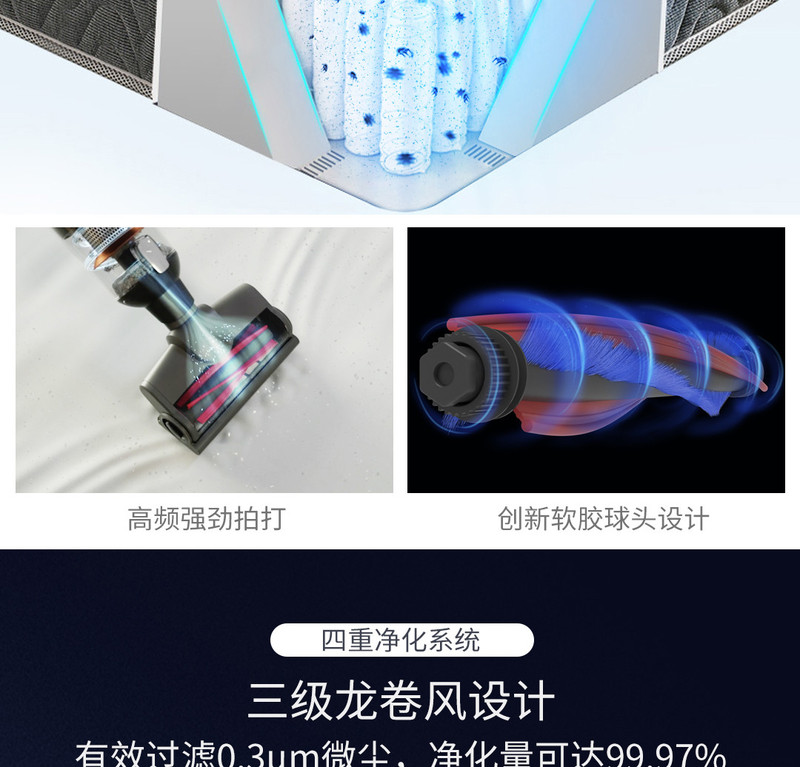 莱克（LEXY） 魔洁M11S立式多功能 手持大吸力无线吸尘器家用除螨