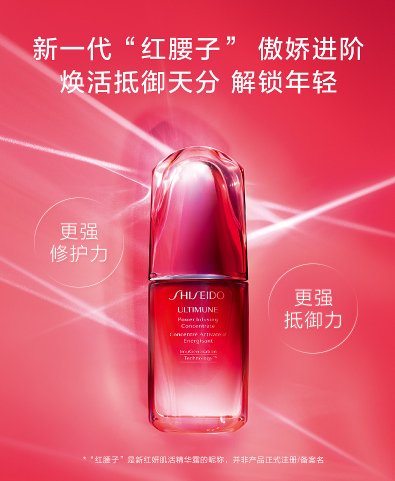 [预售]资生堂/SHISEIDO 红妍肌活精华露+红色蜜露+眼部精华