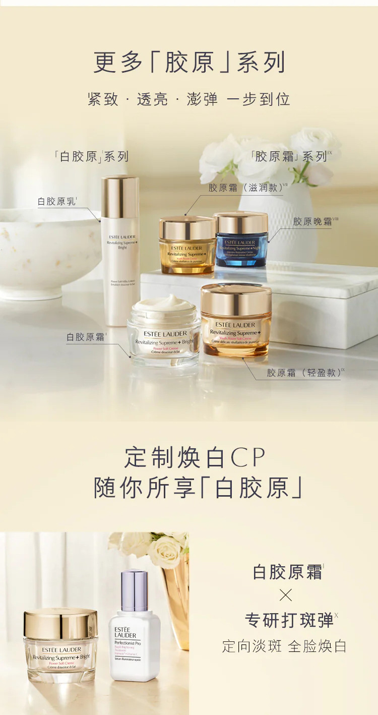 Estee Lauder雅诗兰黛【专柜货】 紧塑焕白精华霜白胶原霜75ml