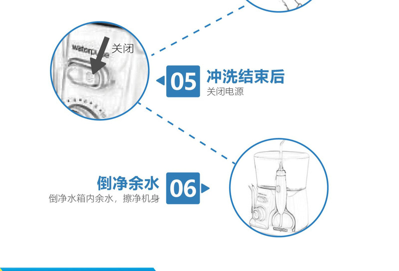 健适宝V300G冲牙器家用洗牙器水牙线电动口腔清洁牙齿正畸牙结石