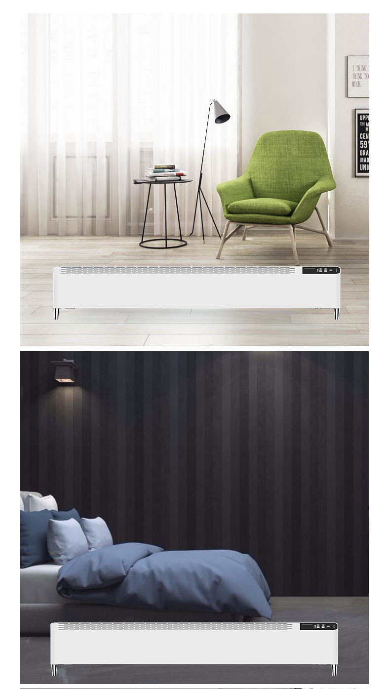 美国西屋T02踢脚线取暖器家用电暖器办公卧室节能省电暖气暖风机