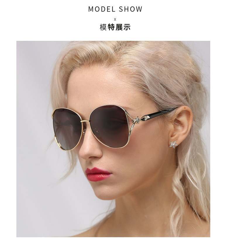 【领券立减20元】女士渐进偏光太阳镜2021韩版优雅大框板材眼镜潮流女墨镜