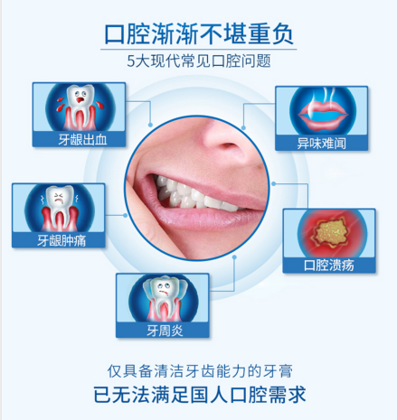 如兰如蕙初遇钟情早晚牙膏！抑制口腔溃疡 牙龈出血！