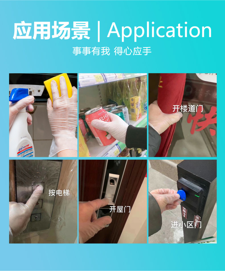  【24小时发货】希莫一次性PVC医疗医用检查手套（无粉）100只/盒 预防病毒接触传播