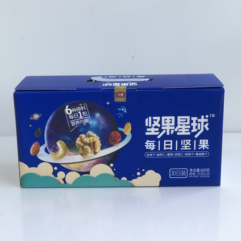  沃隆每日坚果600g/箱 礼盒装 30袋装 星球礼盒 孕妇儿童可食