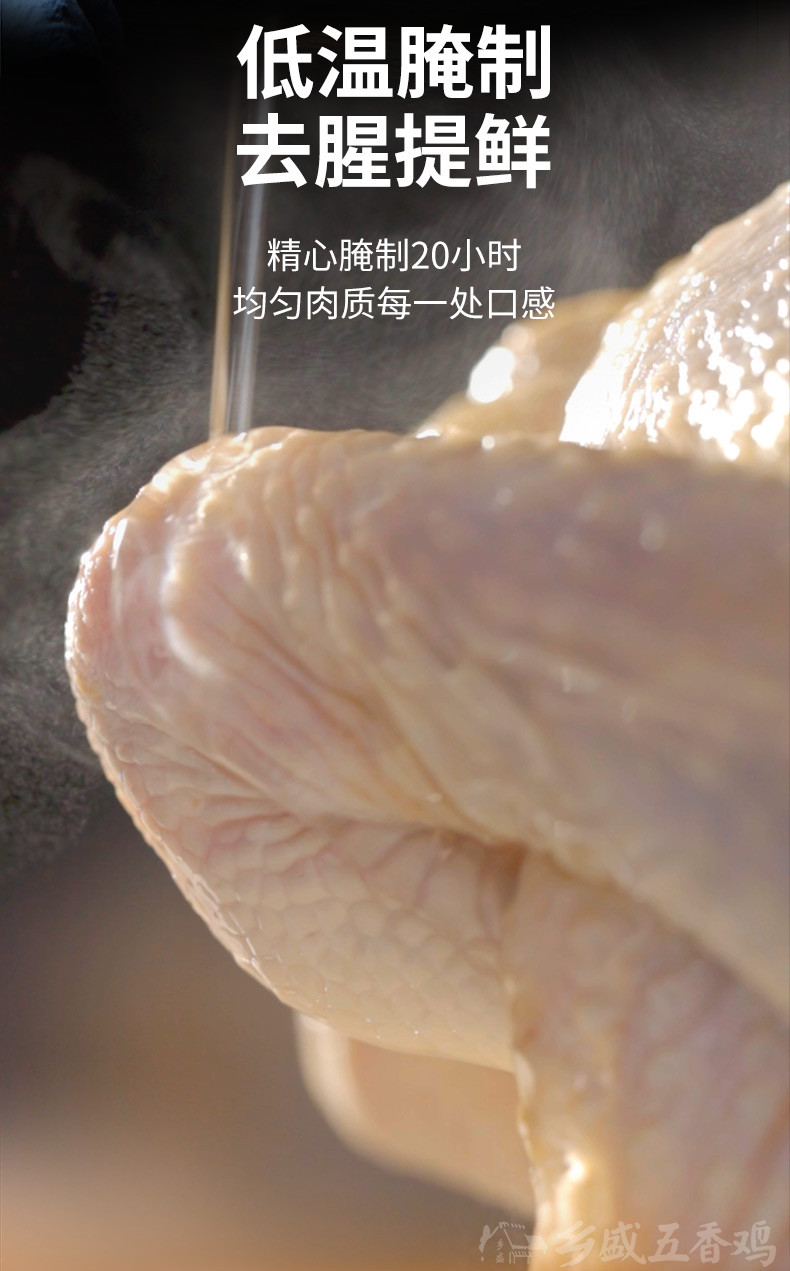 乡盛 【山东馆】德州乡盛扒鸡五香500g/麻辣360g口味 真空包装【德州馆】