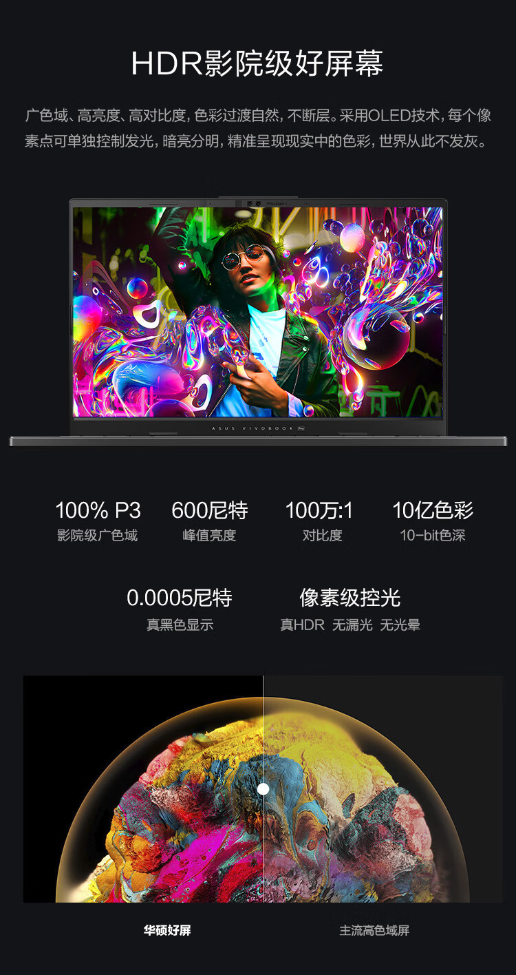 华硕/ASUS 无畏Pro15 2024 Ultra9 185H笔记本