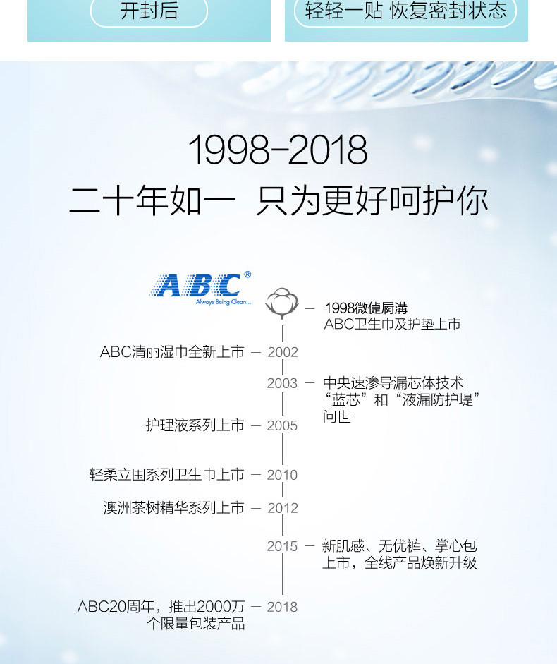  ABC KMS纤薄棉柔超吸日用夜用超长卫生巾组合