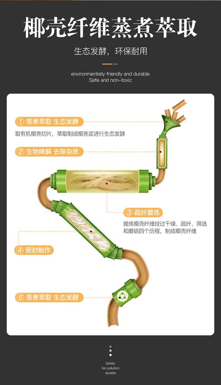 【限量抢购】宝家洁椰壳天然纤维抹布6条装