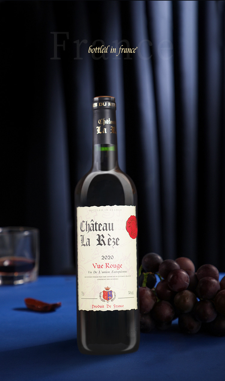 雷则城堡 伯爵法国原瓶进口干红葡萄酒6瓶赠礼袋开瓶器