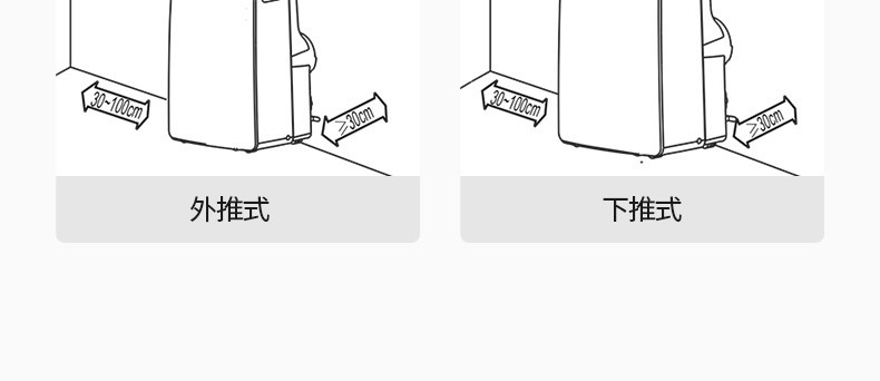 美的（Midea）移动空调大1匹单冷低噪音免安装便携一体机家用厨房空调 KY-35/N1Y-PD3