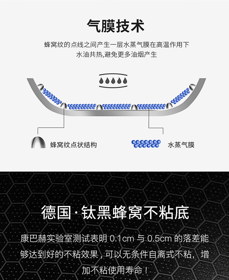 康巴赫/KBH 二代升级款 悦己红木系列 32CM不粘锅304不锈钢炒锅 到手价 269