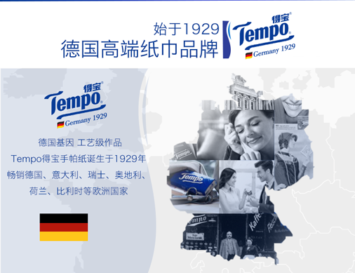 得宝/TEMPO 得宝卸妆湿巾（12片） 30包 T3004