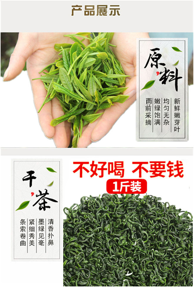 2020浓香型信阳绿茶500g新茶叶耐泡散装嫩芽毛尖