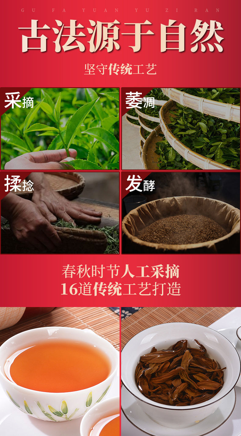 【送一壶四杯】正山小种金骏眉红茶250g500g茶叶浓香型礼盒装散装