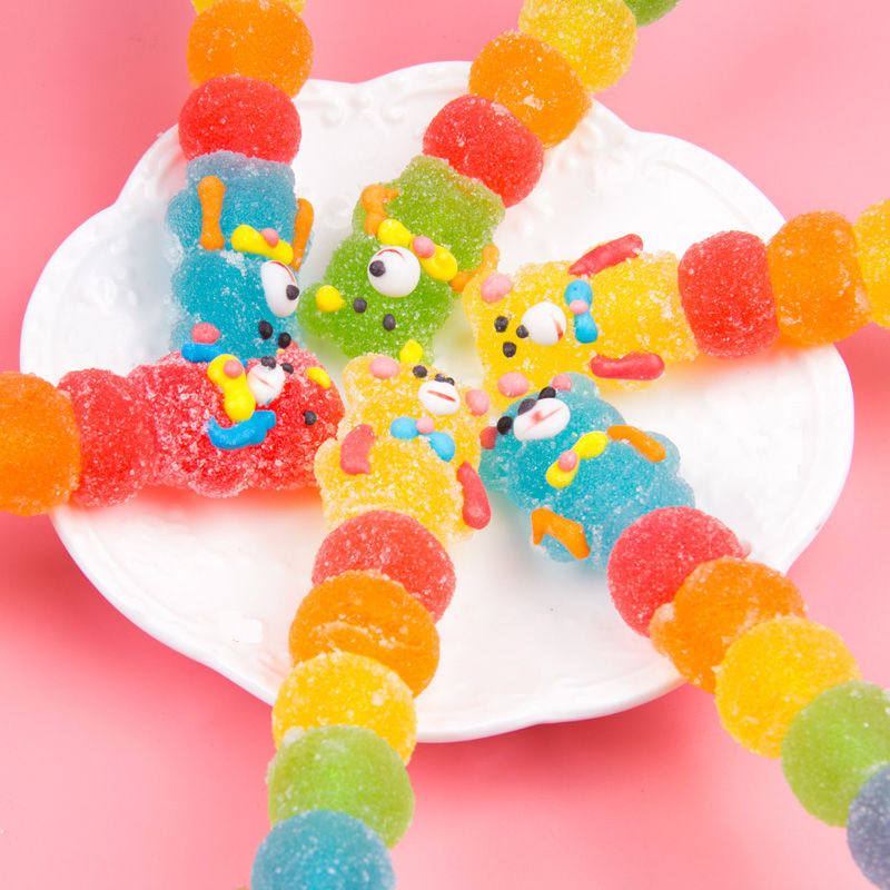 创意30支儿童卡通棒棒糖小熊果汁软糖小孩水果味qq糖糖果休闲零食