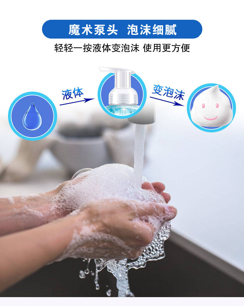【杀菌消毒】抑菌洗手液清香型泡沫儿童成人通用清洁保湿便携家用