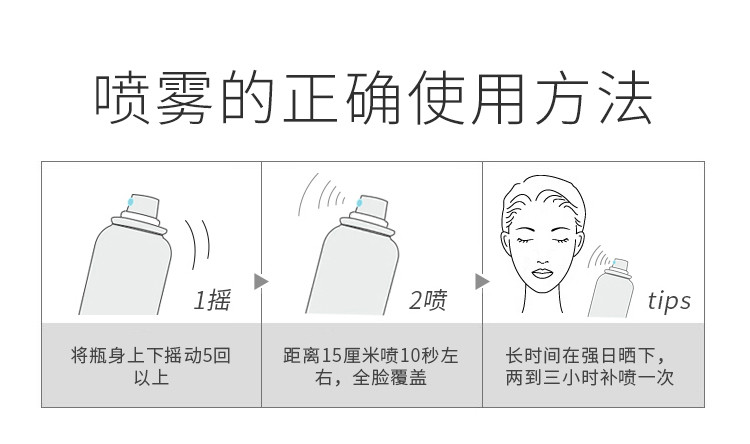 【好用推荐】喜妞水润隔离防护防晒喷雾防紫外线保湿防水SPF35+