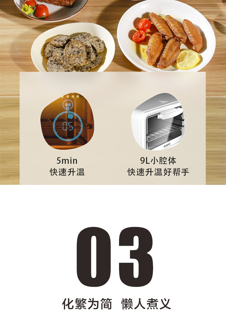 格兰仕（Galanz）烤箱多功能家用电烤箱  TQW09-YS21