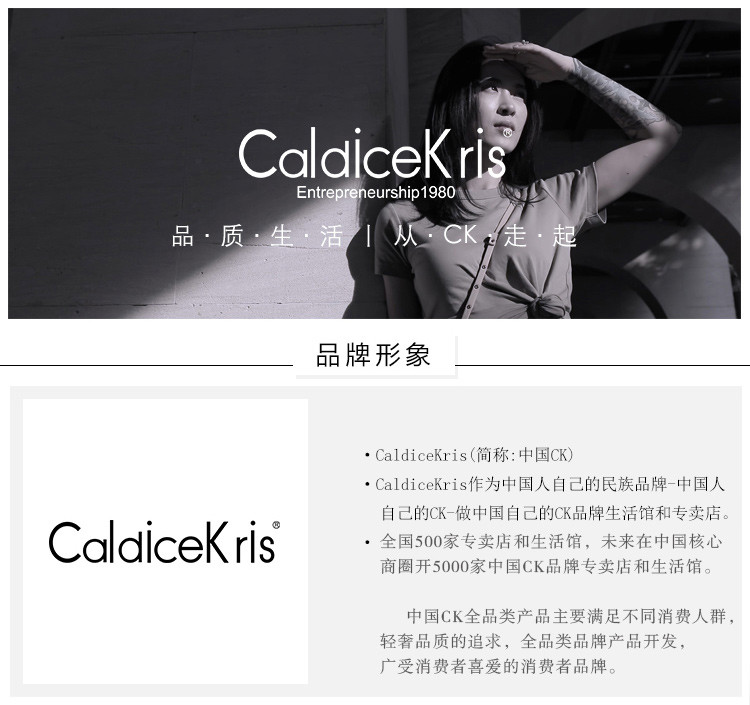 【券后169元】CaldiceKris（中国CK）异型三角耳钉CK-SSE002