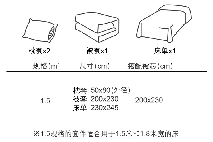 芳恩 悦享全棉床上四件套FN-Z8036被套1.5m/1.8m床
