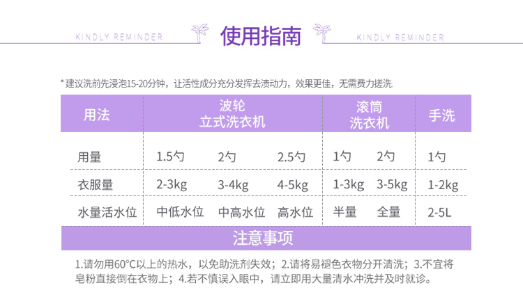 【十堰馆】超能天然皂粉馨香炫彩1.5kg紫罗兰香低泡易漂正品包邮