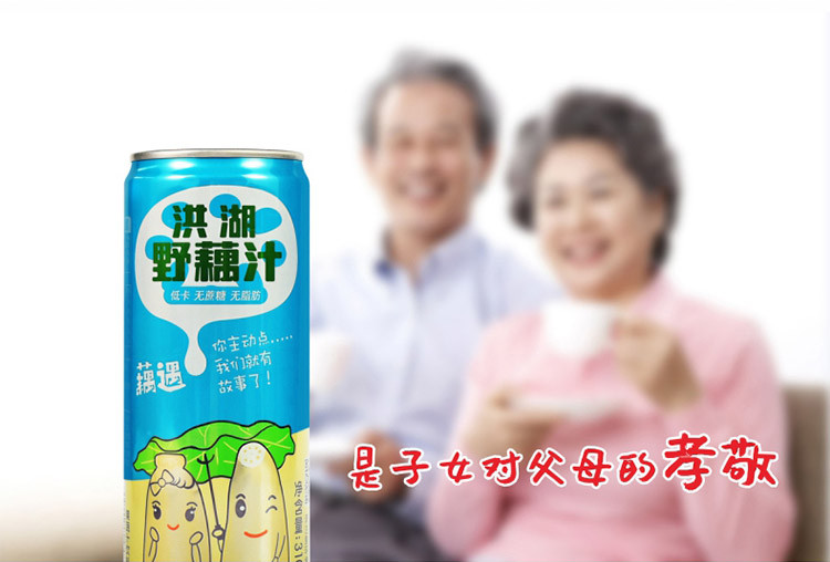 华贵 NATRICH 【邮政助农】华贵洪湖野藕汁310ml*6罐送即食藕丁2