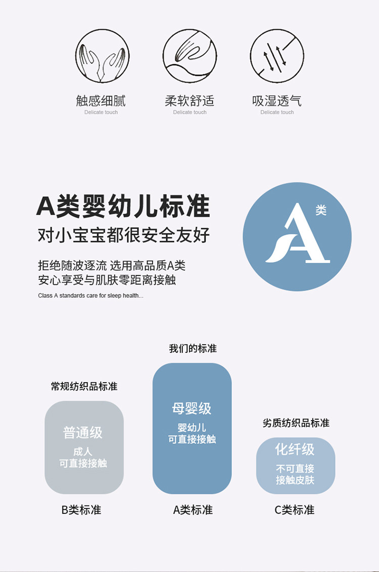 樵纪 A类全棉针织棉S90生物基零压睡感亲子枕 1只