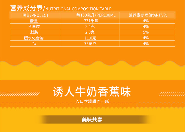 【网红奶热销全网累计千万好评】新希望香蕉牛奶 甜蜜好滋味营养早餐奶200ml*12/箱【2月日期】